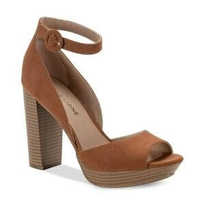 Sun + Stone Reeta Block-Heel Platform Sandals, Sand Whiskey Size 10M
